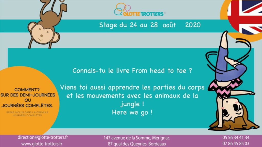 stage d'anglais août 2020