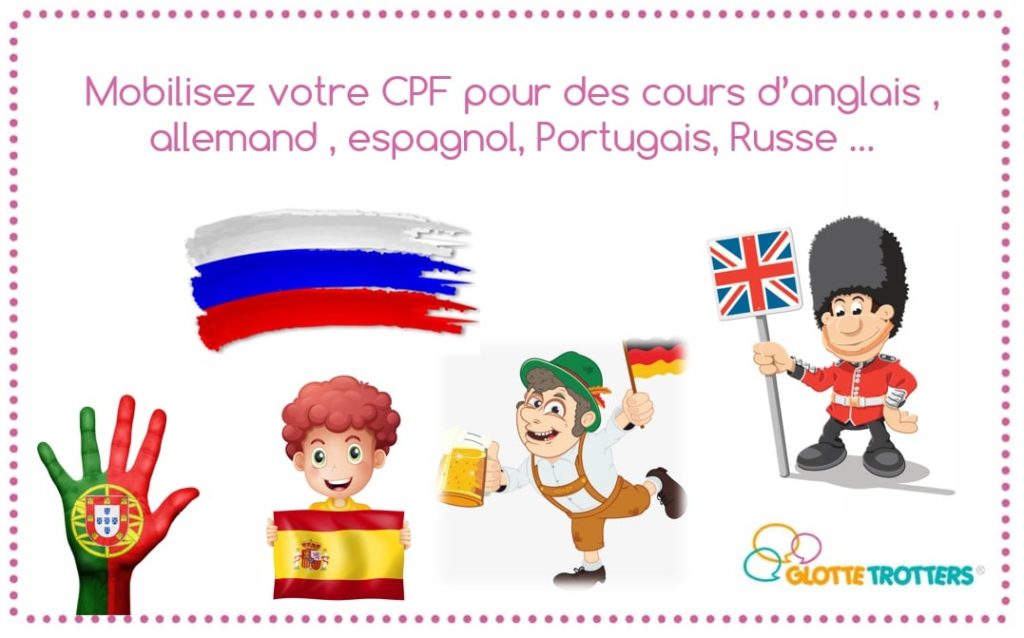 CPF pour cours anglais allemand espagnol FLE